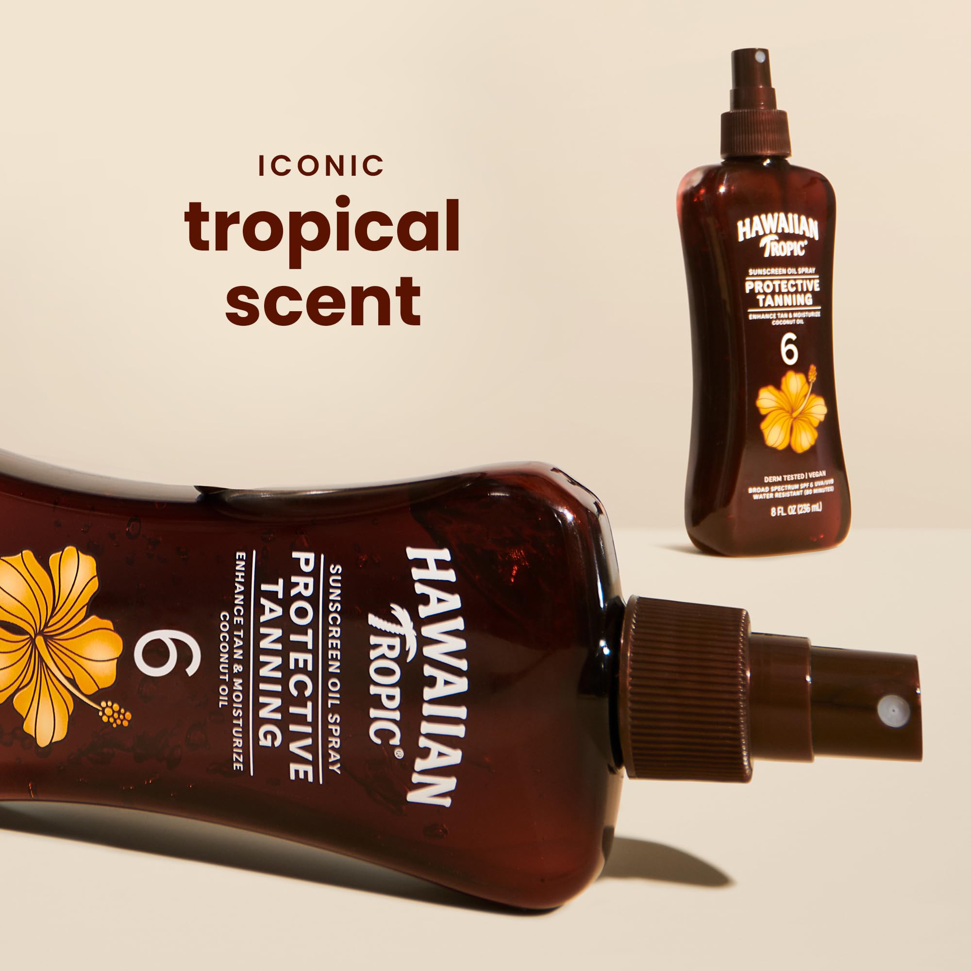 Amazon.com : Hawaiian Tropic Dark Tanning Oil Spray Pump, SPF 6 8